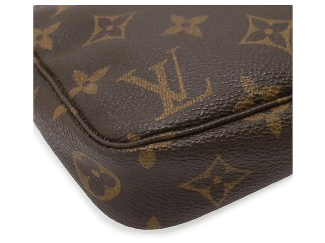 Pouch accessori Louis Vuitton Marrone - vista 3