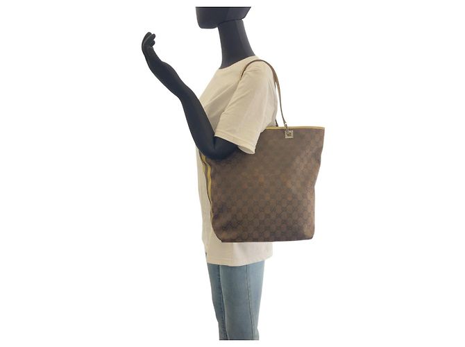 Borsa Tote Gucci GG Canvas Multicolore - vista 7