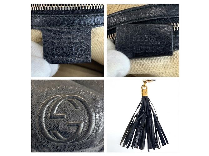Gucci Soho Chain Schultertasche Schwarz - Ansicht 3