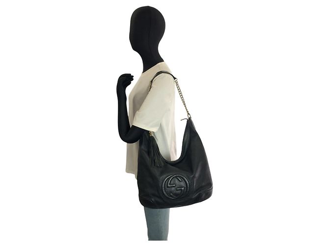 Gucci Soho Chain Schultertasche Schwarz - Ansicht 7