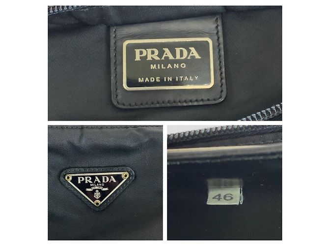 Sac à épaule Prada Tessuto Noir - vue 4