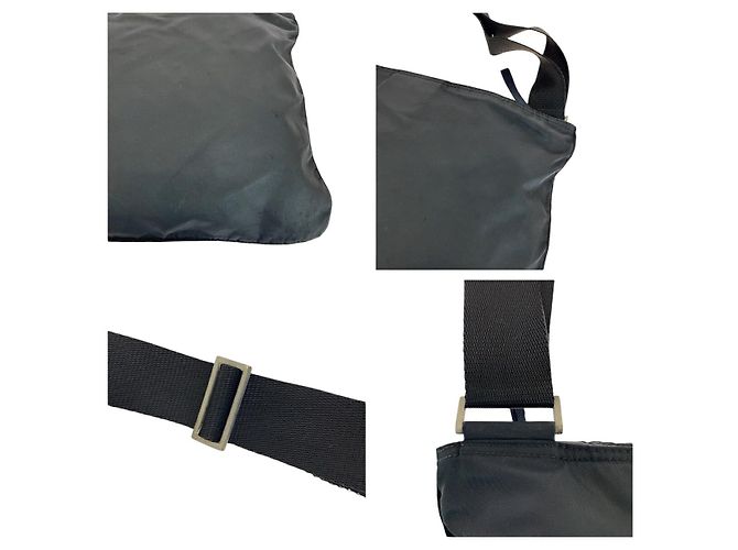 Sac à épaule Prada Tessuto Noir - vue 6