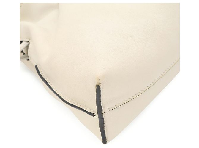 Borsa a pochette Loewe Anagram Flamenco Mini Bianco - vista 3