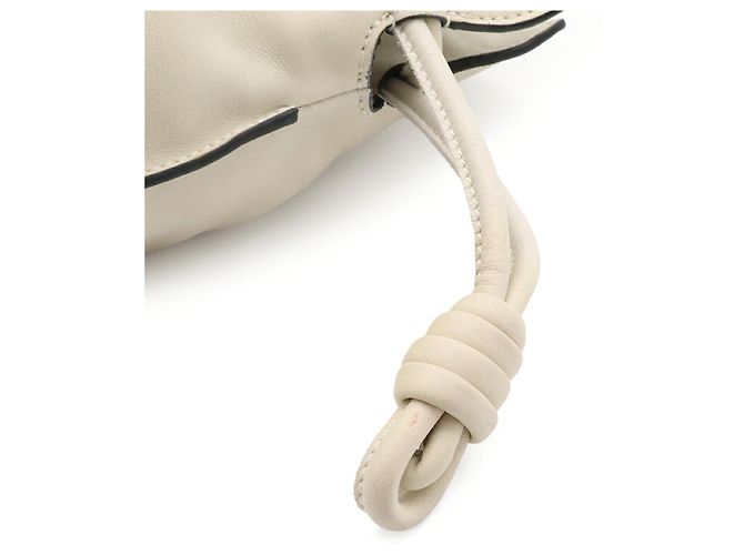 Borsa a pochette Loewe Anagram Flamenco Mini Bianco - vista 5