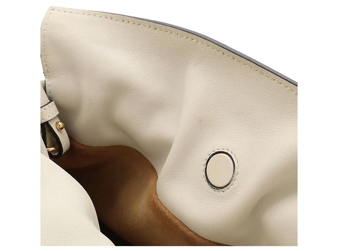 Borsa a pochette Loewe Anagram Flamenco Mini Bianco - vista 7