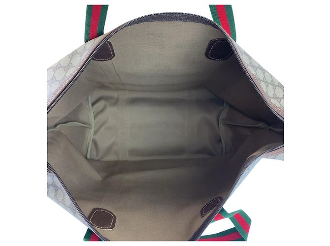 Bolso Gucci Boston Marrón Beige de Tela Castaño - vista 8