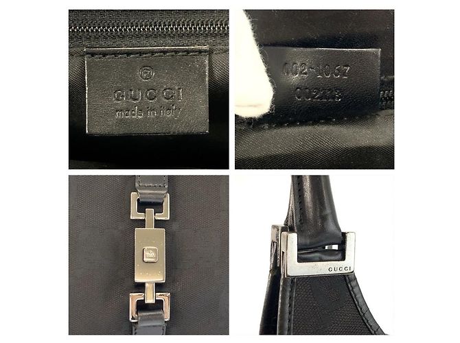 Borsa Gucci Jackie Jumbo GG Nero - vista 3