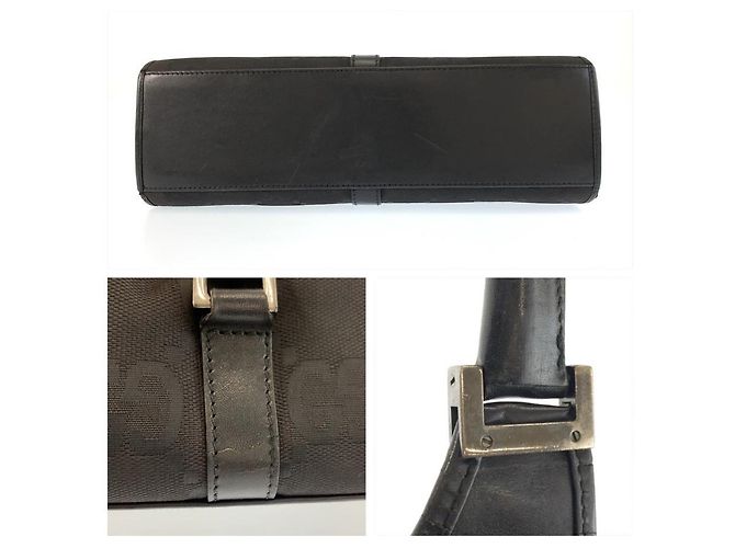 Borsa Gucci Jackie Jumbo GG Nero - vista 7