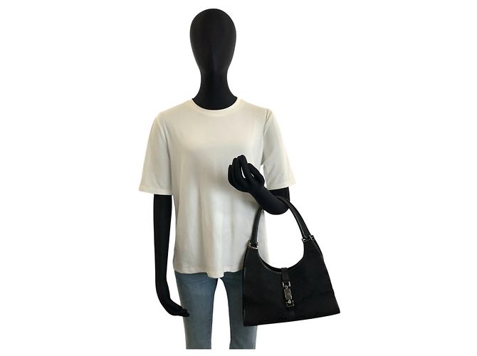 Borsa Gucci Jackie Jumbo GG Nero - vista 8