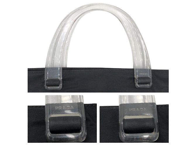 Bolso Tote Prada Tessuto Negro - vista 6