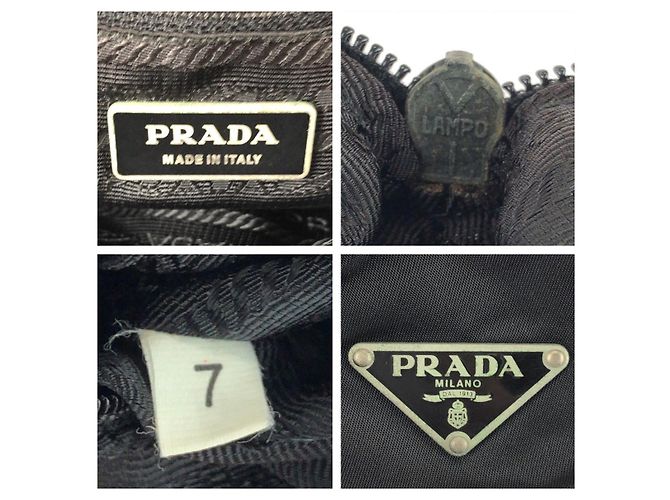 Bolso de hombro Prada Tessuto Negro - vista 4