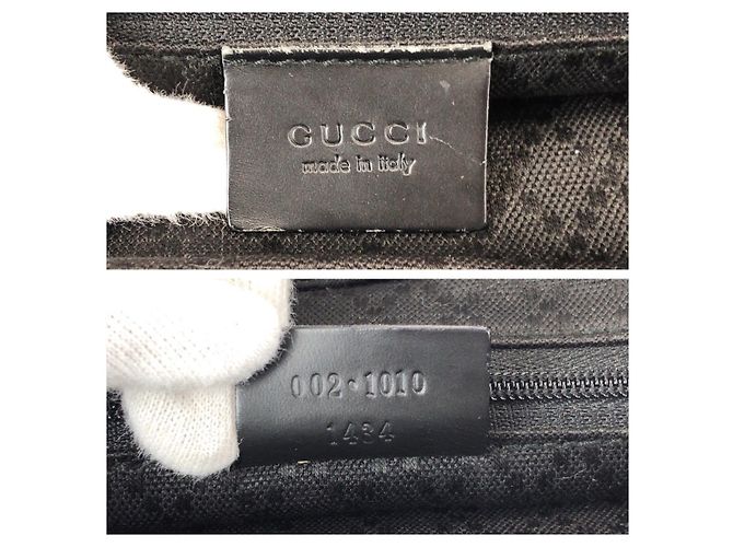 Borsa tote Gucci Bamboo in nylon nero - vista 4
