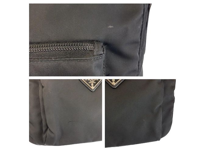 Borsa a tracolla Prada in nylon nero - vista 6