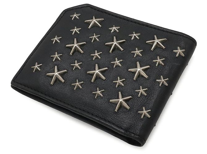Portafoglio corto Jimmy Choo Albany Nero - vista 2