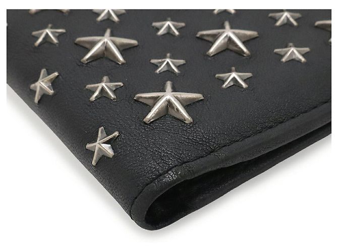 Portafoglio corto Jimmy Choo Albany Nero - vista 3