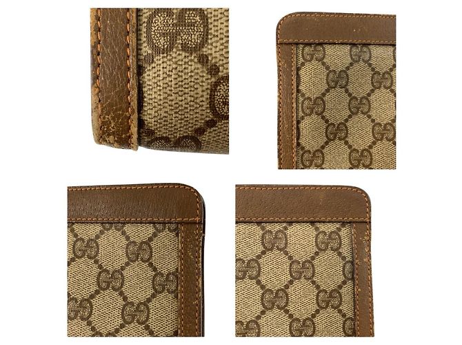 Pochette Gucci Marrone Beige in Tela - vista 5