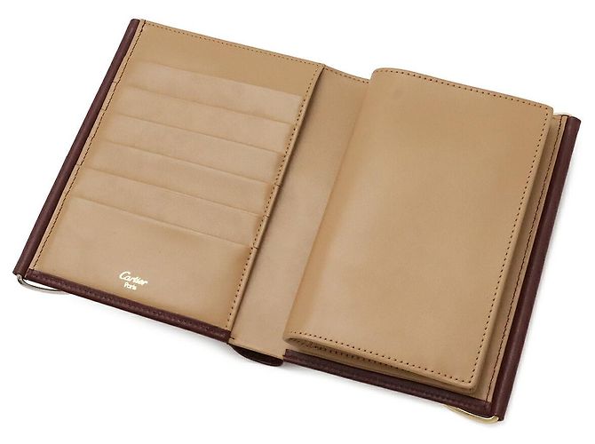 Portafoglio Cartier Trinity bi-fold Marrone - vista 5