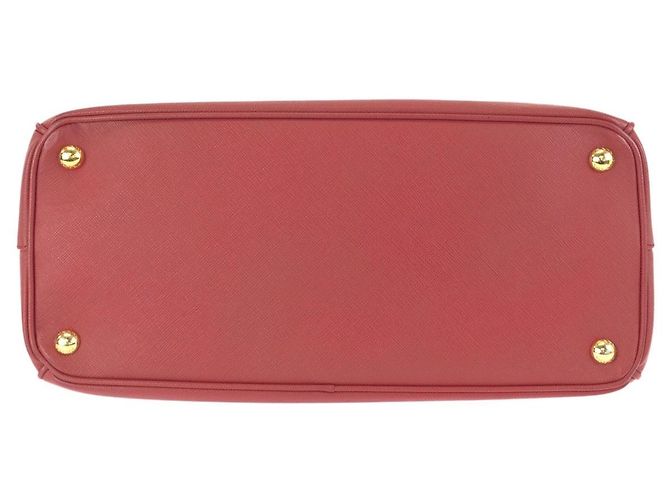 Prada Saffiano Tote mit Dreieckslogo Rot - Ansicht 10