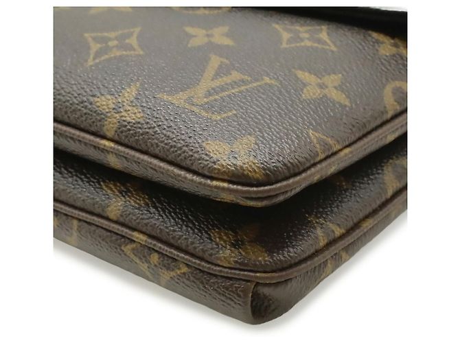 Borsa a tracolla Louis Vuitton Monogram Twice Nero - vista 3