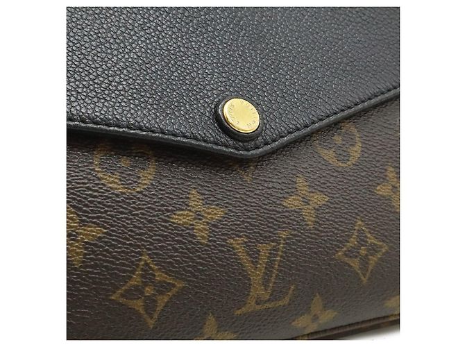 Borsa a tracolla Louis Vuitton Monogram Twice Nero - vista 9