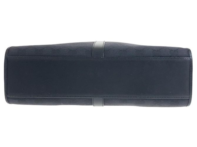 Borsa tote Gucci GG Canvas nera Nero - vista 10