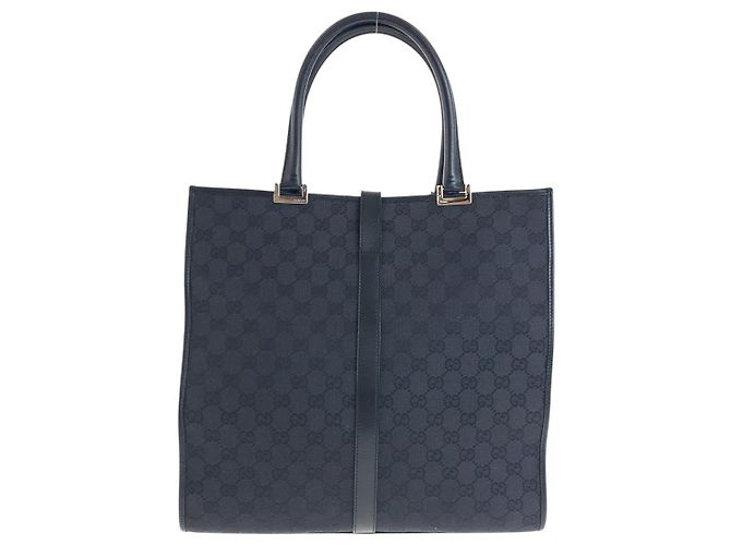 Borsa tote Gucci GG Canvas nera Nero - vista 2