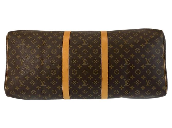 Borsa da viaggio Louis Vuitton Keepall Marrone - vista 10