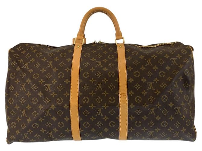 Borsa da viaggio Louis Vuitton Keepall Marrone - vista 2