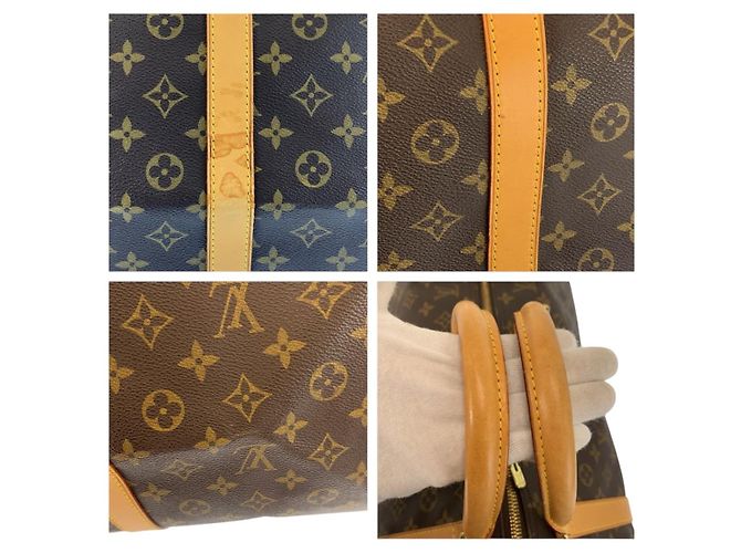 Borsa da viaggio Louis Vuitton Keepall Marrone - vista 6