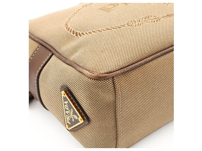 Borsa a tracolla Prada in nastro jacquard con logo Multicolore - vista 3