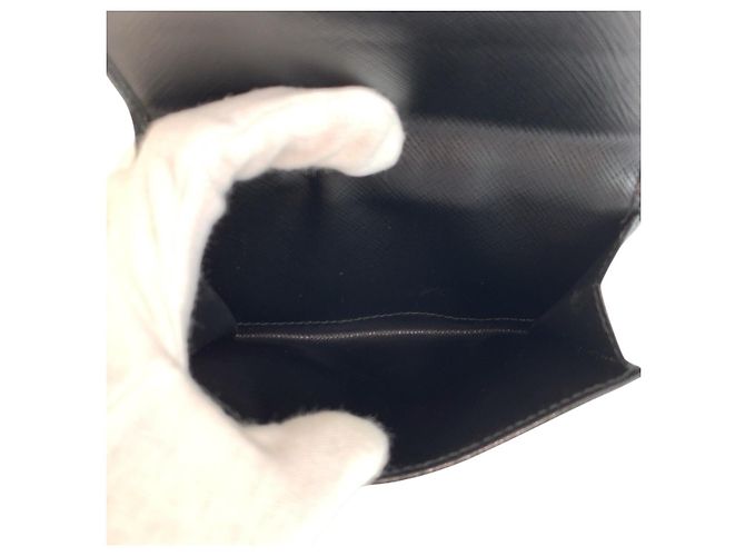 Portafoglio compatto Prada Tessuto con logo triangolo Nero - vista 6