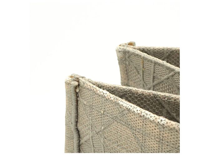 Autre Marque Dior Book Tote Grau Stoff - Ansicht 5