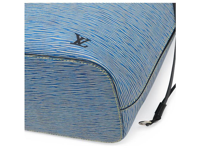 Bolso Louis Vuitton Neverfull MM Tote Azul - vista 3