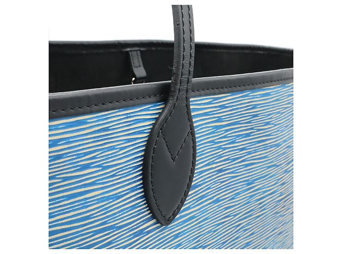 Bolso Louis Vuitton Neverfull MM Tote Azul - vista 7