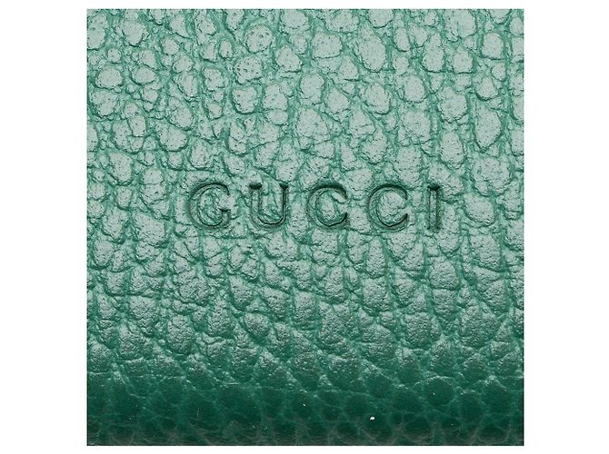 Portafoglio a catena Dionysus in pelle e cristalli Gucci Verde - vista 9