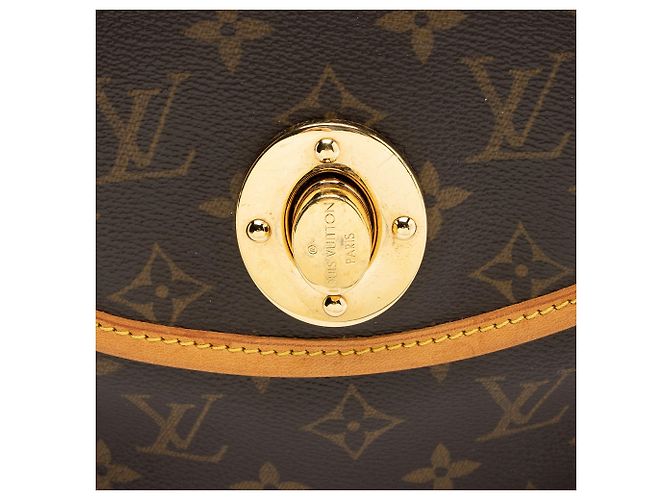 Borsa a tracolla Louis Vuitton Monogram Canvas Tulum GM Marrone - vista 9