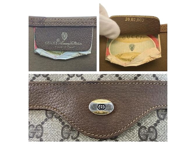 Borsa Tote Gucci GG Supreme Canvas Marrone Beige - vista 3