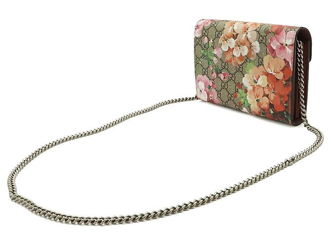Bolso de hombro Gucci Dionysus GG Blooms Castaño Beige - vista 2