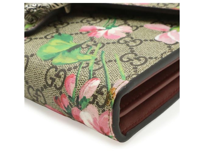 Bolso de hombro Gucci Dionysus GG Blooms Castaño Beige - vista 3