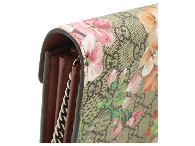 Bolso de hombro Gucci Dionysus GG Blooms Castaño Beige - vista 4