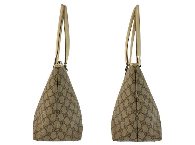 Borsa Tote Gucci GG Supreme Marrone Beige - vista 8