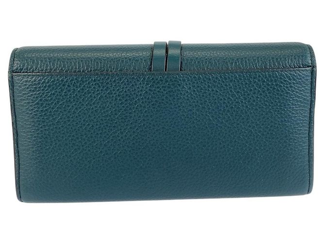 Chloé Portafoglio lungo con patta Chloe Alphabet Verde - vista 2