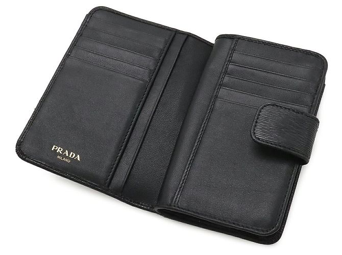 Portafoglio bifold Prada VITTELO MOVE Nero - vista 6