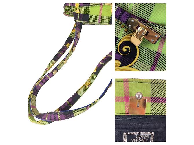 Versace Tartan Baroque Tote Mehrfarben - Ansicht 6
