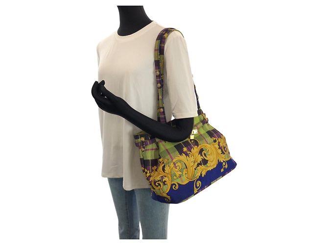 Versace Tartan Baroque Tote Mehrfarben - Ansicht 7