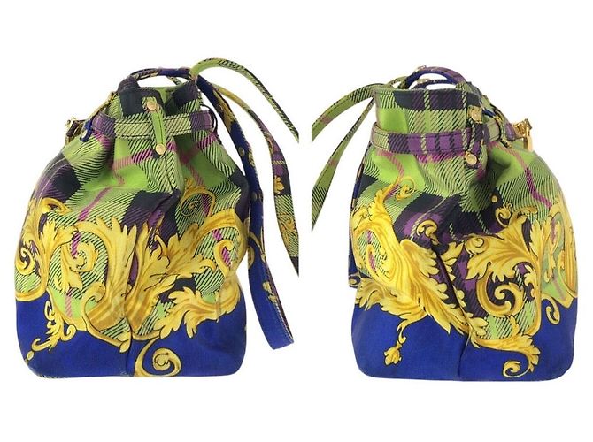 Versace Tartan Baroque Tote Mehrfarben - Ansicht 8