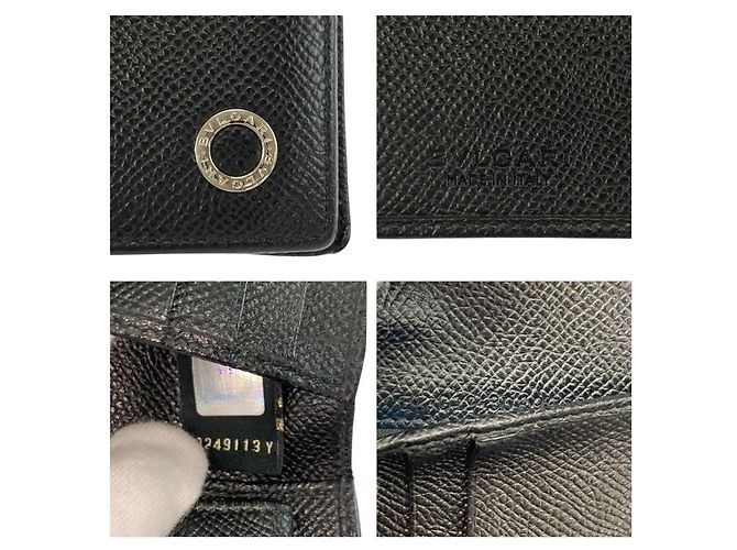 Bulgari Bvlgari Folding Wallet Black - view 3