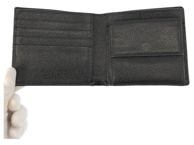 Bulgari Bvlgari Folding Wallet Black - view 4
