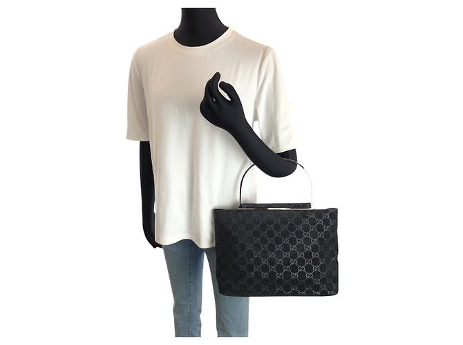 Saco Tote Gucci GG Pattern Preto - vista 7