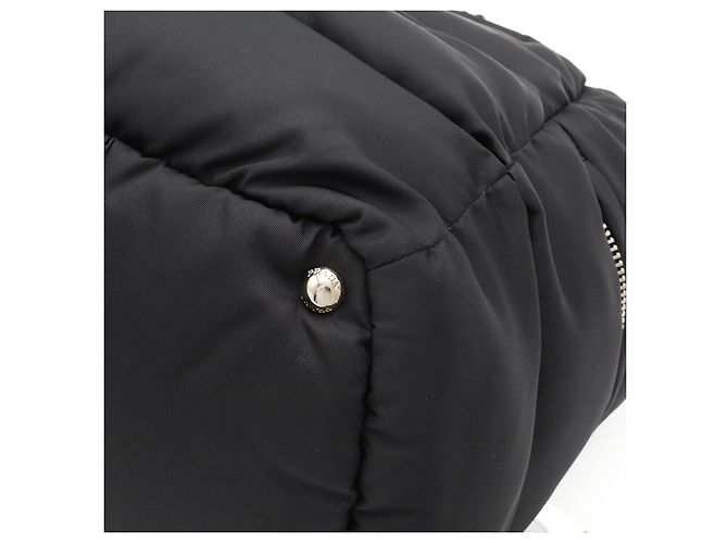 Saco Tote Prada Bomber Triangle Logo Preto - vista 3